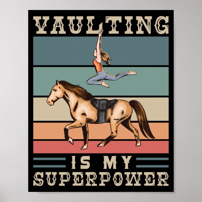 Affiche Cheval Lover Vaulding Est Ma Superpuissance (Devant)