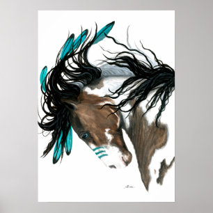 Affiche Cheval Majestic Pinto de Bihrle