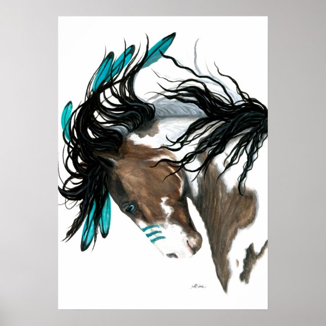 Affiche Cheval Majestic Pinto de Bihrle
