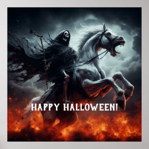 Affiche Cheval pâle et la mort Halloween