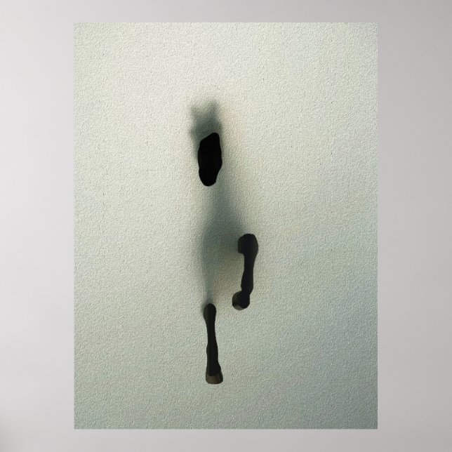 Affiche Cheval Perçant le Brouillard - Art Abstrait (Devant)