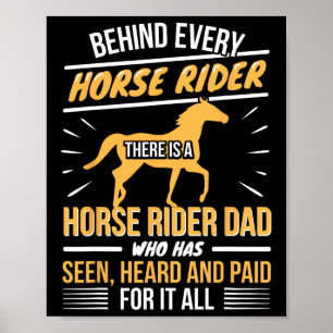 Affiche Cheval Rider - Papa Papa Papa Papa Père Fille - Ho