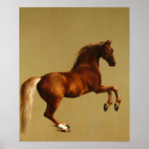 AFFICHE CHEVAL ROUGE