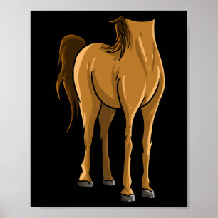 Affiche Cheval sans tête cool Halloween Costume drôle Lazy