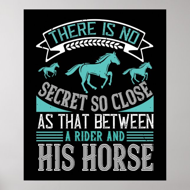 Affiche Cheval Secret Entre Le Rider Et Son Cheval (Devant)