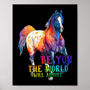 Affiche Cheval Soyez Vous Le Monde Ajustera