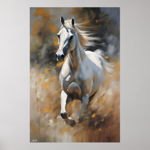 Affiche Cheval Style de peinture