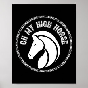 Affiche Cheval Sur Mon Haut Cheval Pony Horseck Équitation