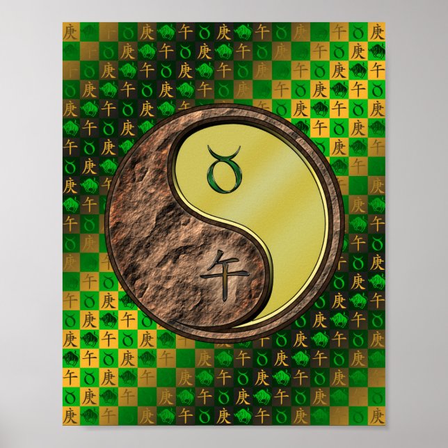 Affiche Cheval Taurus et Métal (Devant)