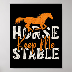 Affiche Cheval vintage Gardez-moi stable