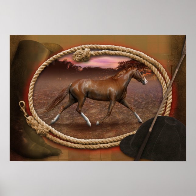 Affiche Cheval Walker du Tennessee "Le Trotter" (Devant)