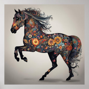 Affiche Cheval Whimsical