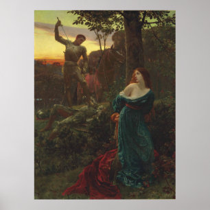 Affiche Chevalerie de Frank Bernard Dicksee