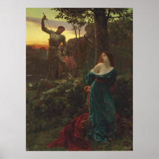 Affiche Chevalerie de Frank Bernard Dicksee