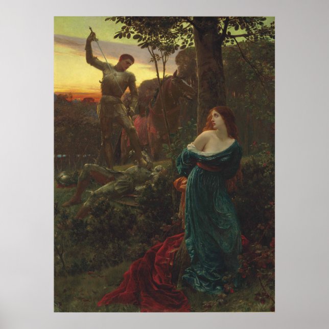 Affiche Chevalerie de Frank Bernard Dicksee (Devant)