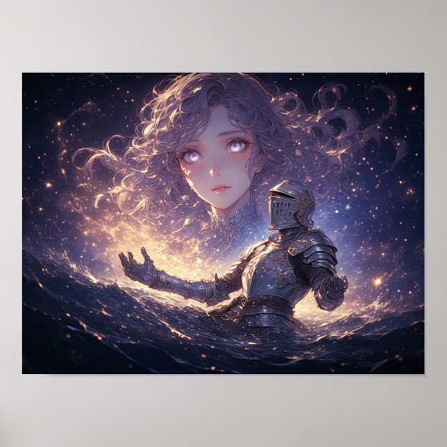 Affiche Chevalier céleste amoureux  (Devant)