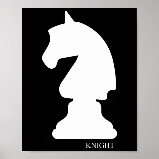 Affiche Chevalier Chess Piece Group Costume Chess Club éch (Devant)