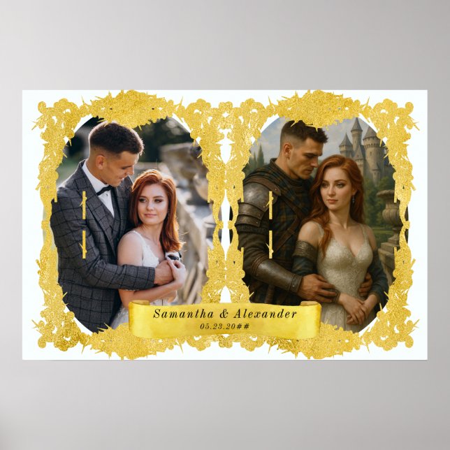 Affiche Chevalier de la Renaissance médiévale Photo person (Devant)