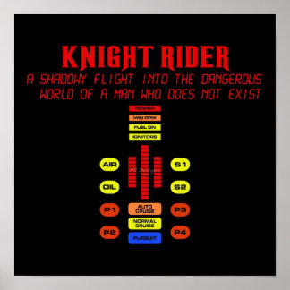 Affiche Chevalier KITT de vol Shadowy