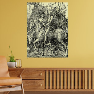 Affiche Chevalier, la Mort et le Diable par Albrecht Dürer