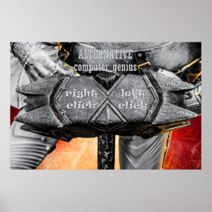 Affiche Chevalier médiéval - Alternative Computer Genius