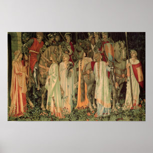 Affiche Chevaliers médiévaux de la Table Ronde