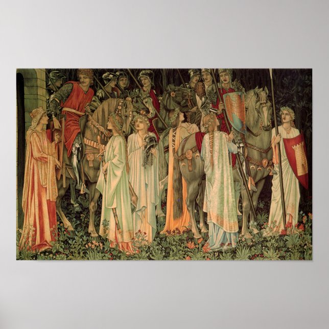 Affiche Chevaliers médiévaux de la Table Ronde (Devant)