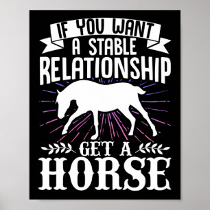 Affiche Chevaux Amoureux Si Vous Voulez Une Relation Stabl