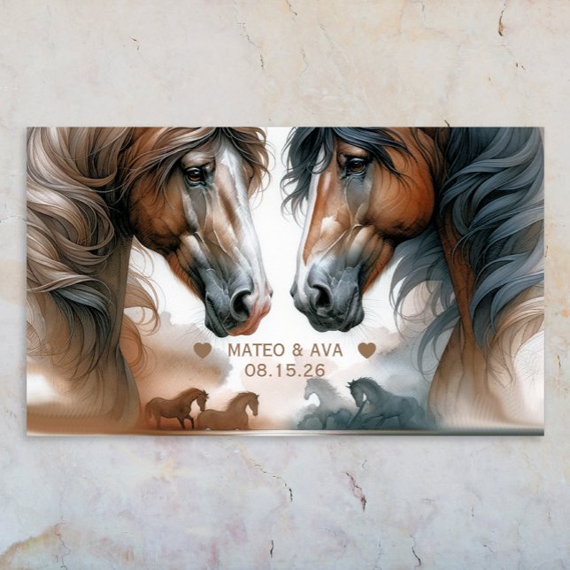 Affiche Chevaux spéciaux Mariage Brown (Créateur téléchargé)