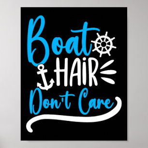 Affiche Cheveux de bateau, on s'en fiche Croisière en bate