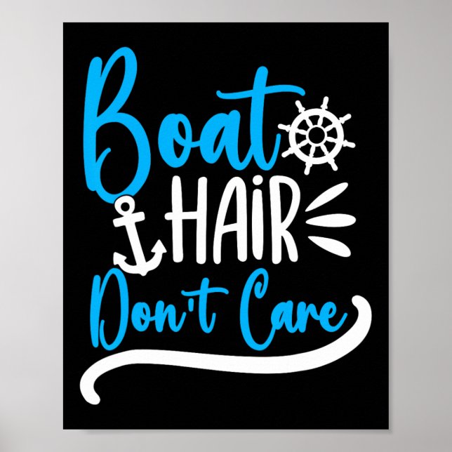 Affiche Cheveux de bateau, on s'en fiche Croisière en bate (Devant)