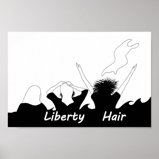 Affiche cheveux libres (Devant)
