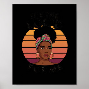 Affiche Cheveux Loc's Reine Noire Femme Afro Mélanine Fill