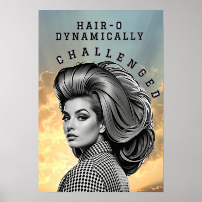 AFFICHE CHEVEUX-O DÉFIÉ DYNAMIQUEMENT (Devant)