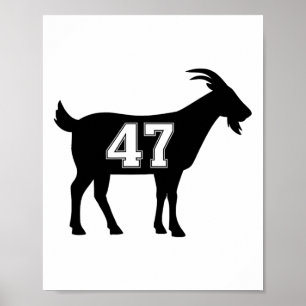 Affiche Chèvre 47 Trump Numéro 47 Président Trump Chèvre 4