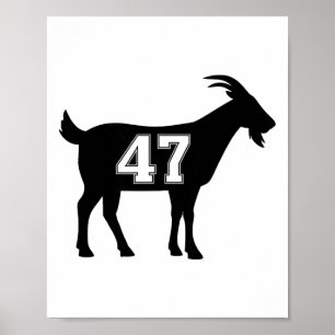 Affiche Chèvre 47 Trump Numéro 47 Président Trump Chèvre 4