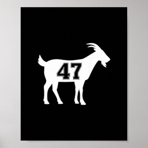 Affiche Chèvre 47 Trump Numéro 47 Président Trump Chèvre 4