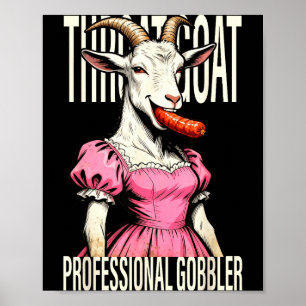 Affiche Chèvre de gorge humour adulte Streetwear drôle Boo