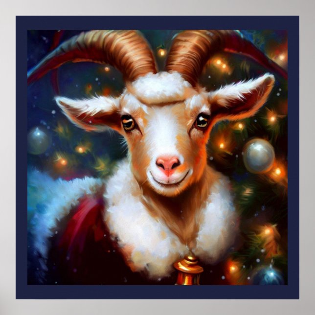Affiche Chèvre de Noël 4 (Devant)