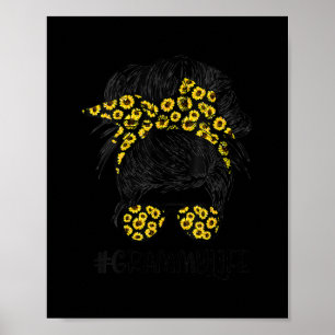 Affiche chèvre mama Messy Bun chèvre maman chèvre désordre