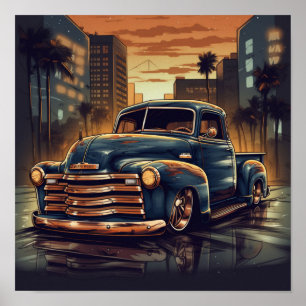 Affiche Chevrolet 3100 Lowrider Bomb Chevy Truck Lowriders