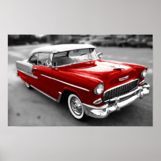 Affiche Chevrolet Bel-Air 1955