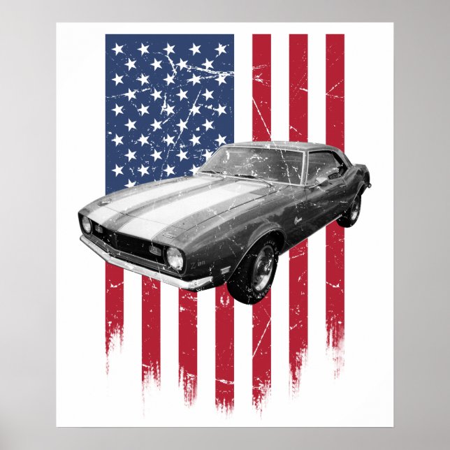 Affiche Chevrolet Camaro z28 (Devant)