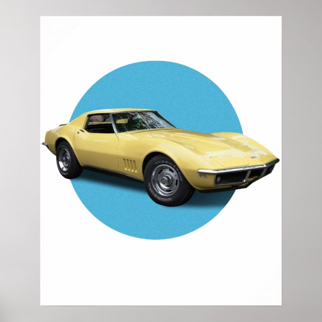 Affiche Chevrolet Corvette (Devant)