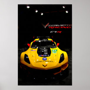 Affiche Chevrolet Corvette C7.R Vue avant