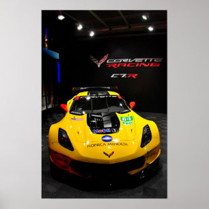 Affiche Chevrolet Corvette C7.R Vue frontale