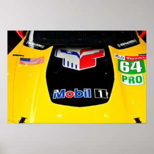 Affiche Chevrolet Corvette C7.R Vue frontale