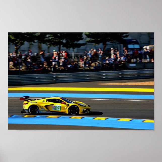 Affiche Chevrolet Corvette C8.R 24 Heures du Mans 2022 (Devant)