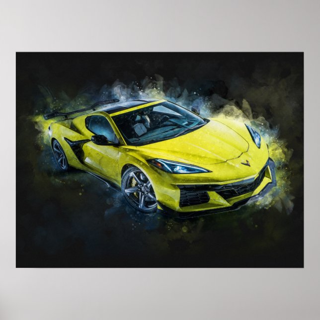 Affiche Chevrolet Corvette Z06 (Devant)
