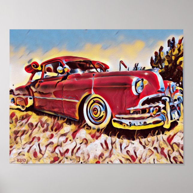 Affiche Chevrolet Moins Bombe Rouge Moins Basse Chevy Art (Devant)